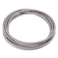 1m 6AN Fuel Line Hose AN6 5/16" Stainless Steel Braided Fuel Hose CPE Oil Gas Cooler Hose 5/16“Unive
