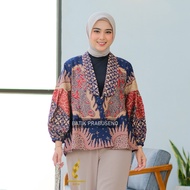 KEMEJA BLAZER KEIKO Women's Long Sleeve Batik Prabuseno Original Official Store Modern Premium Top S