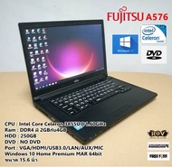 โน๊ตบุ๊คมือสอง Notebook Fujitsu A576 Celeron(RAM:2GB*4GB/HDD:500GB) ขนาด15.6 นิ้ว
