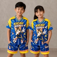 Junior Kids Jersey Set Ages 2-7 Years Kicau Mania Printing Latest Trend