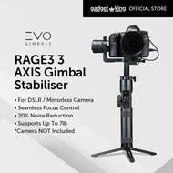 [EVO Gimbals] RAGE3 3 AXIS Gimbal Stabiliser for DSLR & Mirrorless (EVO-50585)