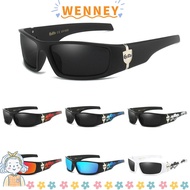 WEY Hip-Hop Shades,  Coast Driving Riding Polarized Sunglasses, Trendy Biker Gangster Style Wraparou
