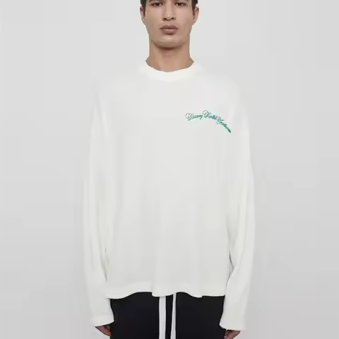 Streetwear Luxury Brand Cole Buxton Embroidery Waffle Casual Loose Oversized Clothing Cotton Tops Te