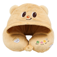 PASTEL CREATIVE WEAR BUTTERBEAR HOODIE NECK PILLOW