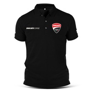 Baju Polo Cotton DUCATI CORSE Racing Motorbike Motorcycle Motorsport XS-7XL Unisex Kolar T Shirt Casual Print T-Shirt Shirts Tee Pakaian Sale Murah Raya Borong