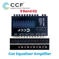 CCF 9-Band Car Equalizer Kereta EQ Pre Amplifier Stereo Tuner AUX CD Input Car Audio Control Support