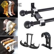 JANE 1Pcs Curtain Rod Bracket, Furniture Hardware Single Double Hang Hanger Hook,  Fixing Clip Aluminum Alloy Crossbar Rod Support Clamp