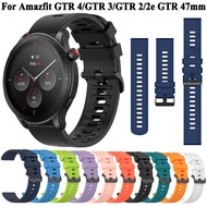 22mm Silicone Watch Strap For Xiaomi Huami Amazfit GTR 3 Pro /GTR 4 2e 47mm Wristband Stratos 3 Smar