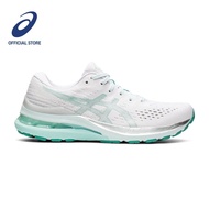 ASICS Women GEL-KAYANO 28 Running Shoes in White/Oasis Green