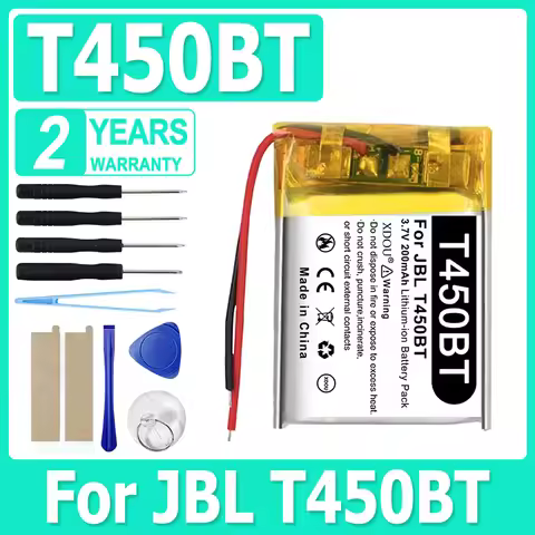 NEW For JBL T450BT Earphone Battery 200mAh Lightweight and Durable +Tools