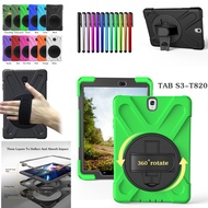 For Samsung Galaxy Tab S3 9.7 SM-T820 T825 Hybrid Hard 360 Rotating Stand Shockproof Case Cover