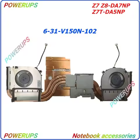 New Laptop/Notebook CPU/GPU Cooling Heatsink/Radiator Fan For HASEE Z7 Z8-DA7NP Z7T-DA5NP 12th CPU 6