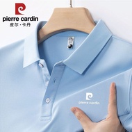 CY_Pierre Cardin Pierre Cardin Men's Short-sleeved T-shirt Casual Summer Breathable Business Casual Lapel Versatile Half