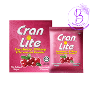 [READY STOCK] Cran Lite Cranberry 830mg Effervescent Powder 1 Box