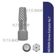 MERWIN Screw Extractor No7 Merwin Screw Extractor, Head Pipe Broken Screw Bolt Extractor Damaged Scr