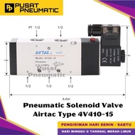 MAJAPUR 4V410-15 Pneumatic Solenoid Valve Airtac 4V 410-15 Solenoid Valve Switch Airtac 5/2 Way Sing