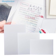SEPTEMBER PET Memo Pad Waterproof Simple Notepad Stationery Sticker Office School Supplies Planner S