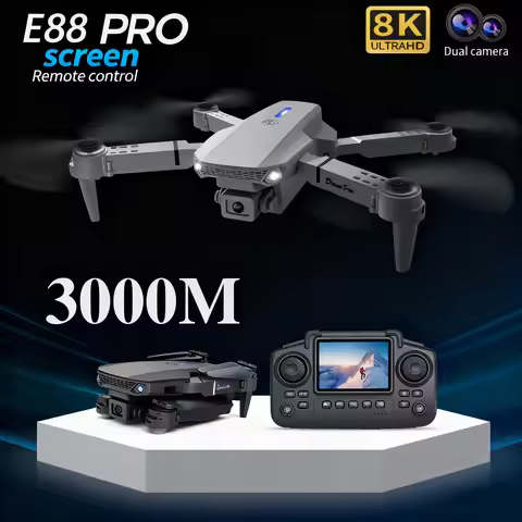 E88PRO Drone 8K 5G HD Dual Camera Aerial Photography Remote control screen display Control Aircraft 