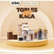 Angola Round Dry Glass Jar