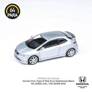 WE3jzaaa Para64 1:64 2007 honda civic fn2 Collection of die cast alloy trolley model presents