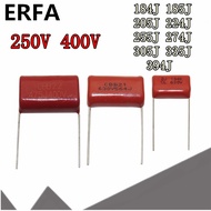 10pcs CBB22 CBB21 CBB polypropylene film capacitor 250V 400V 184J 185J 205J 224J 255J 274J 305J 335J