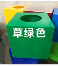 Lottery box//// Acrylic Lucky Draw Box, Transparent, Customized LOGO Lucky Draw Box, No Ball, Separa