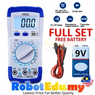 FREE 9V BATTERY - LCD Digital Multimeter A830L DC AC Current Ampere Voltage Resistant Tester Checker