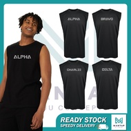 TacticaI sleeveless Shirt Microfiber Alpha Bravo Charlie Delta singlet jersey tshirt baju tactic spo
