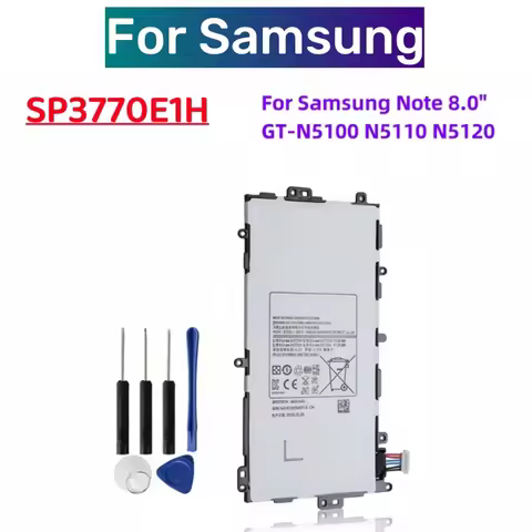 SP3770E1H Battery for Samsung Galaxy Note 8.0 N5100 N5120 N5110 GT-N5100 GT-N5110 +free tools