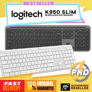 Logitech K950 Signature Slim Wireless Keyboard, Sleek Design, Switch Typing Between Devices, Quiet T