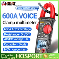 【HCS】Clamp Intelligent Multimeter Auto-Ranging NCV Multimeter 4000 Counts LCD Backlit Smart Voice Br