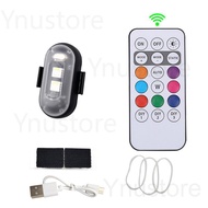 ไฟแฟลช LED RGB สากล สำหรับรถจักรยานยนต์/จักรยาน/รถยนต์/การตั้งแคมป์ พร้อมตัวควบคุมและไฟสัญญาณ ไฟ LED