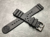 中古舊裝 NOS 舊倉底 SEIKO 精工 22MM DIVERS SCUBA 潜水錶膠帶 連 20MM扣