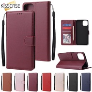 KISSCASE For iphone 14 pro max 14 plus 13 pro max 13 mini 11 12 pro max x xs max xr 7 8 plus Wallet and Card Pocket Bracket Photo Frame 4 In 1 Leather Flip Phone Case