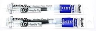 2 Pk Pentel LRN7-C EnerGel Refills, 0.7 mm Medium Needle Tip, Blue