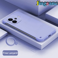 Jingsanc cho Vivo iqoo Z9 5G/iqoo Z9 TURBO/iqoo Z9 Turbo + Vỏ điện thoại [Dây đeo miễn phí] Vỏ nhựa 