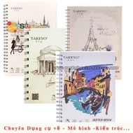 Sổ Vẽ phác thảo Takeyo ( 160gsm  50 tờ  )- Mẫu Ngẫu Nhiên [ Tâm Tâm - Sugi Art Shop ]