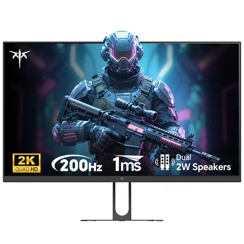 KTC 27 Inch Gaming Monitor - 2K QHD 2560 x 1440 Monitor, Up to 210Hz & 1ms IPS Monitors Gamer with H