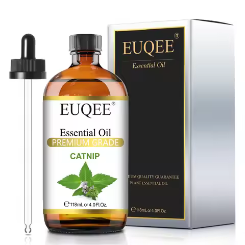 EUQEE 118ml Essential Oil for Humidifier Diffuser Catnip Gardenia Spikenard Hinoki Lemon Verbena Sce