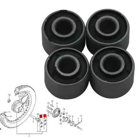 4PC Motorcycle Cush Drive Rear Wheel Sprocket Rubber Damper mount Bushings For Honda CG125 CG150cc e