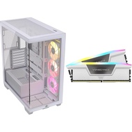 [Set Purchase] CORSAIR iCUE LINK 3500X RGB Tempered Glass Middle Tower PC Case White CC-9011281-WW +