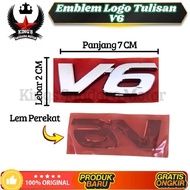 ORIGINAL CAR V6 LUGGAGE LOGO EMBLEM