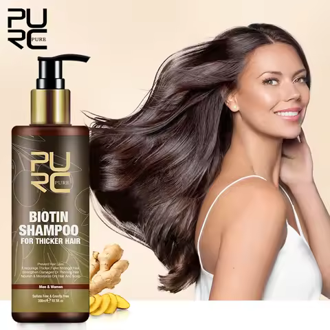 PURC Biotin Hair Shampoo Smoothing Repair Damaged Frizz Hair Argan Oil Scalp Treatment Hair Care Pro