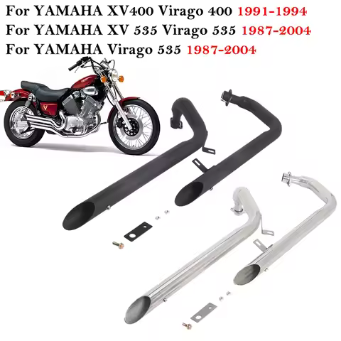 For YAMAHA XV 535 Vago 535 1987 - 2004 For YAMAHA XV400 Virago 400 1991 - 2004 Motorcycle Exhaust Es