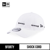 New Era 9FORTY Unstructured Shock Cord White Adjustable Cap