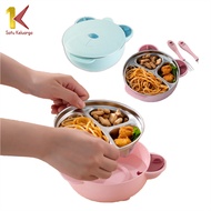 Satu Keluarga Tempat Makan Anak Karakter Bear Lucu Set C353 Lunch Box Anak / Kotak Bekal Anak Stainl