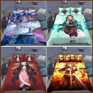 NS5 Demon slayer Bedsheet Pillowcase combination Comfortable Washable 2IN1 Anime Tanjirou Nezuko she