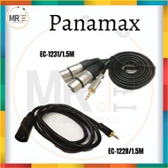 PANAMAX (1.5M) EC-1231/EC-1228 3.5mm STEREO to XLR MALE