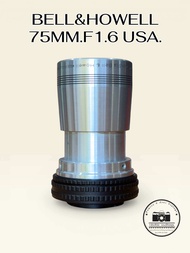 เลนส์ PROJECTION LENS BELL &HOWELL 75MM.F1.6 USA.