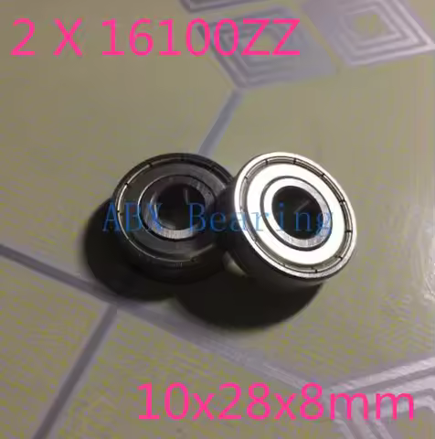 2Pcs 16100ZZ 16100-2RS 16100 ball bearing 10x28x8 mm bike wheels bottom bracket repair bearing motor